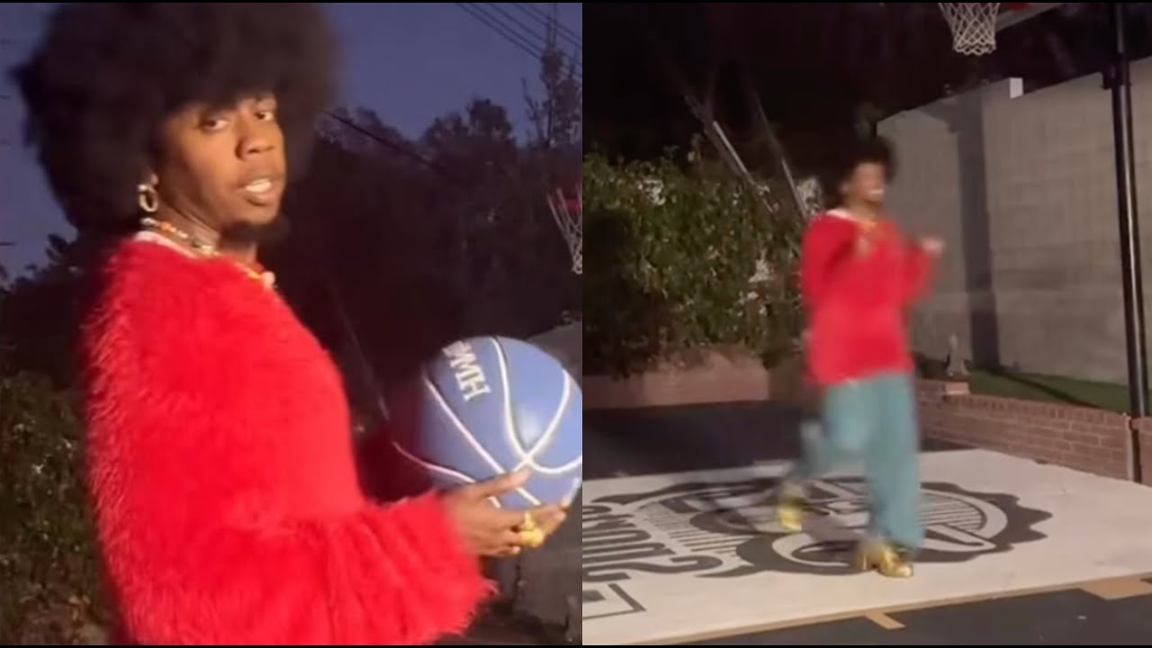 Trinidad James Flaunts His Masculinity Playing Basketball In Gold Pumps