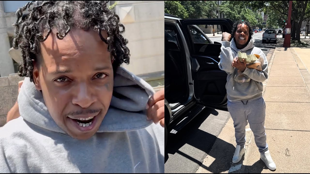 Sh*t Dont Stop Finesse2tymes Counts Up A Bankroll Outside Jailhouse After Release & Case Dropped