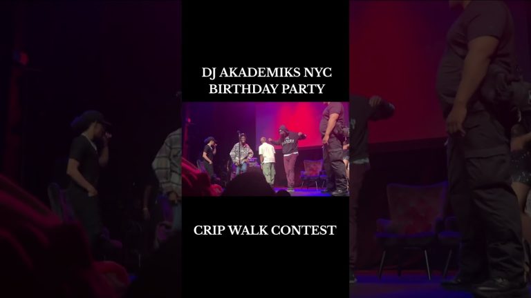 DJ AKADEMIKS NYC BIRTHDAY PARTY CRIP WALK CONTEST .