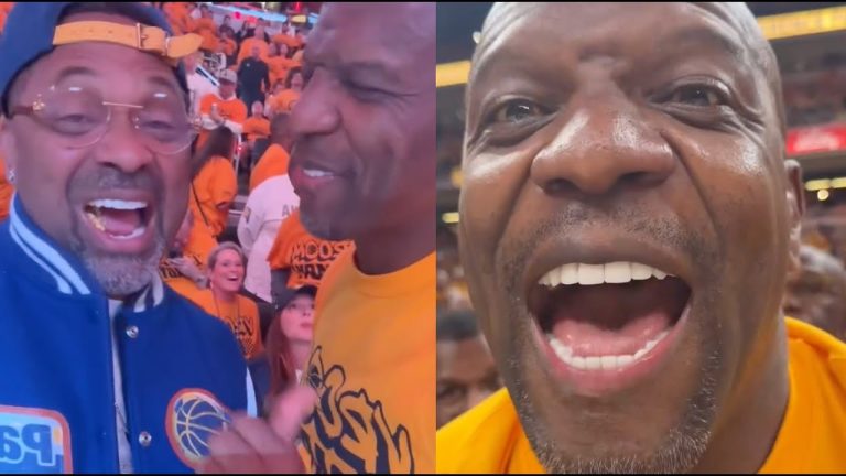 "Damon Home" Mike Epps Pulls Up On Terry Cruise For LAST FRIDAY Movie Script At Knicks Pacers Game