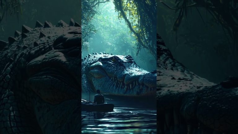 big swap crocodile #swamp #mythicalcreatures #crocodile #monster #ai
