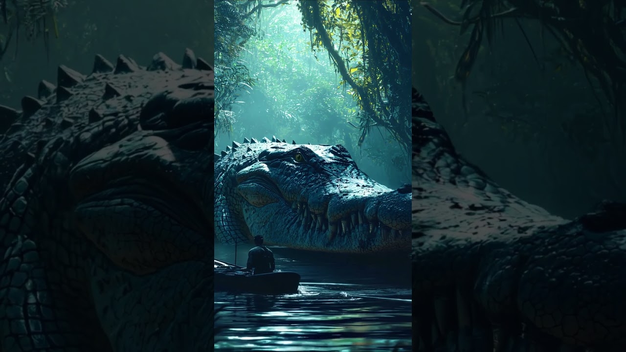 big swap crocodile #swamp #mythicalcreatures #crocodile #monster #ai
