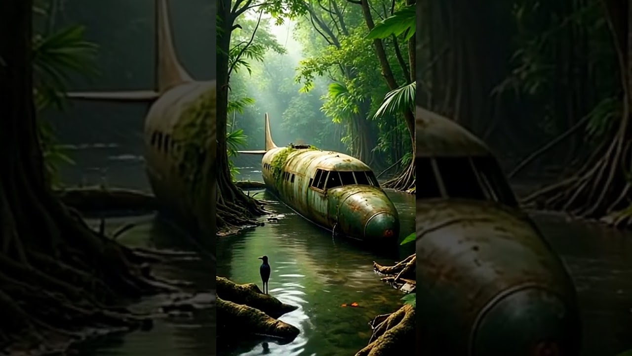 Nature Explore: Jungle Swamp Swallows Lost Airplane Wreck #surrealrides