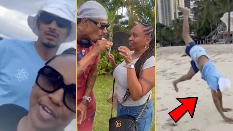 Layzie Bone And Tiny Attempt Cartwheels  And Smoking The Biggest Bluntz In Hawaii