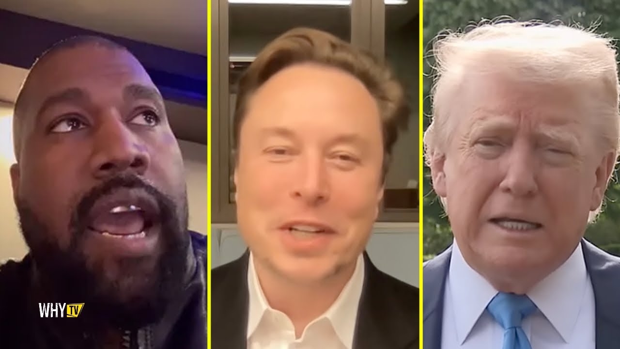 Kanye West Reacts To Elon Musk And Donald Trump Beefing 'Bro Please No, We Love You Both So Much'