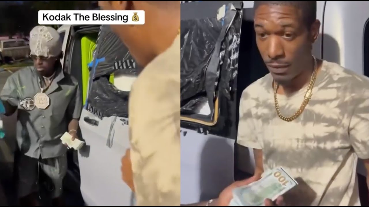 Kodak Black Homeboy Fights Back Tear After Blessing Him With $10,000 For Staying Down Since Day 1