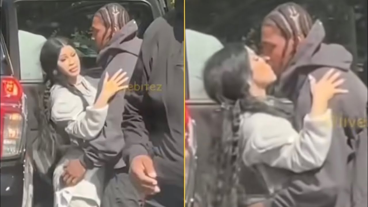 Cardi B And Stefon Diggs Locks Lips After Pulling Up To His Youth Football Camp In Maryland