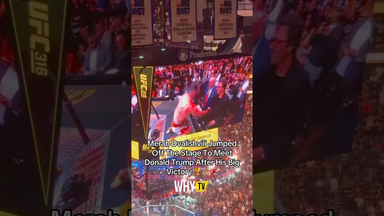 #Merabdvalishvili jumped off the stage to meet #DonaldTrump After His Win   #whytv