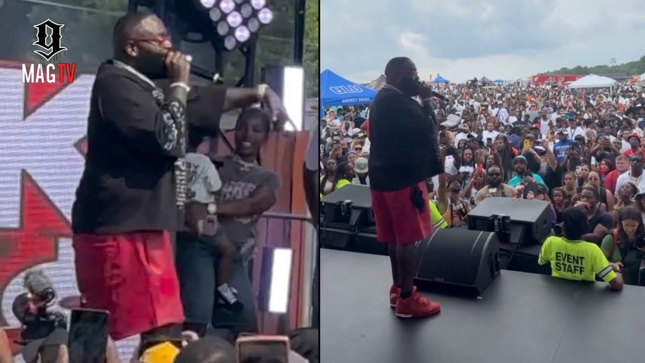 Rick Ross Closes Out His 4th Annual Car Show With A Live Stage Performance!