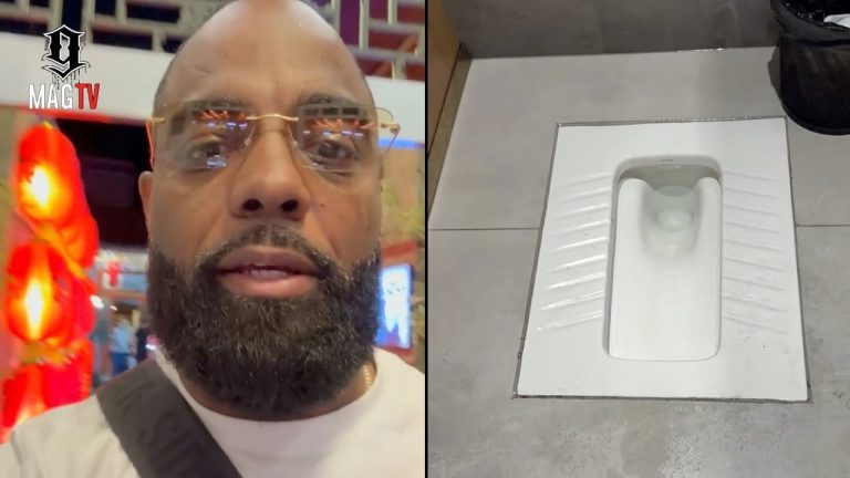 Todd Tucker Reveals Crazy Public Toilet In The Floor During Vacation With Wife Kandi In China! 