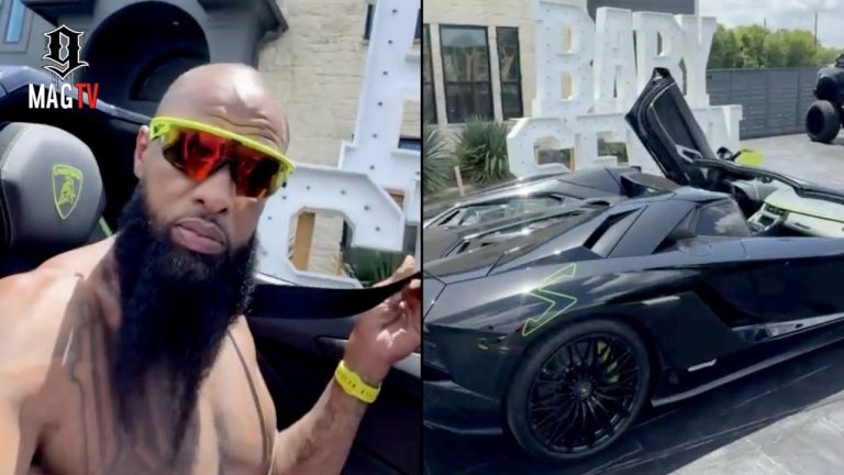 Slim Thug Host Baby Shower At His Suburban Mansion! 