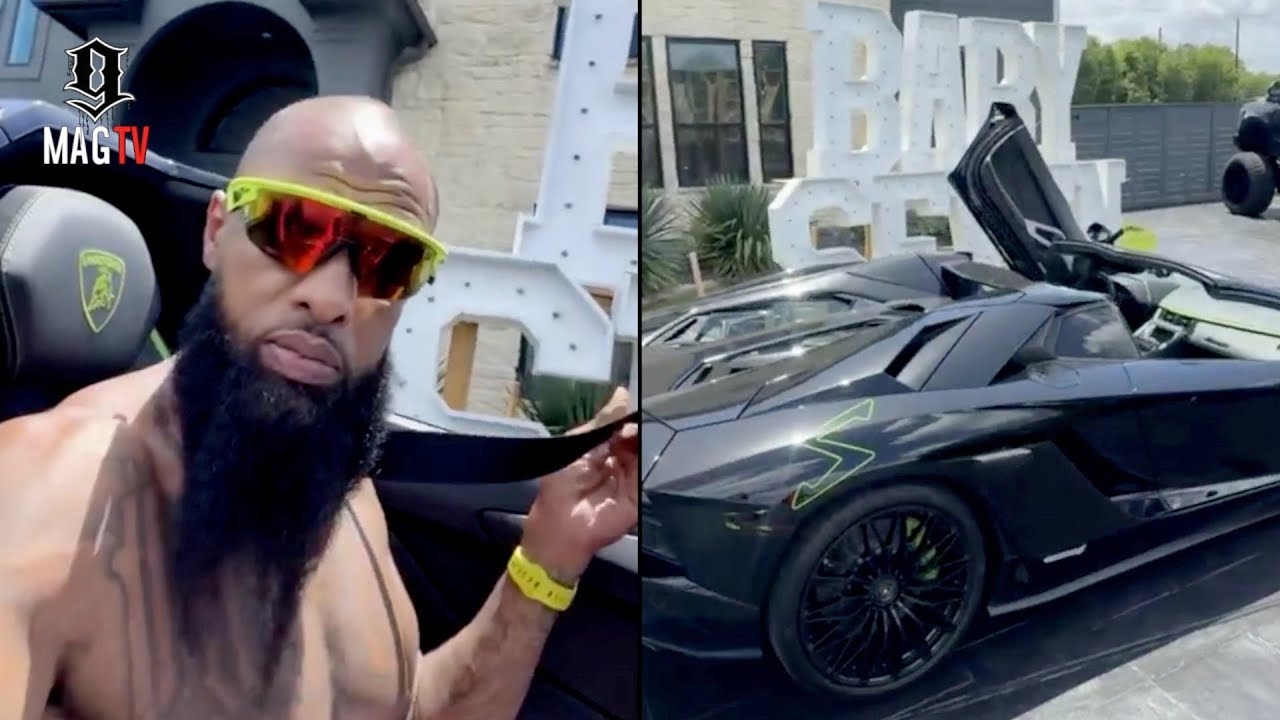 Slim Thug Host Baby Shower At His Suburban Mansion!