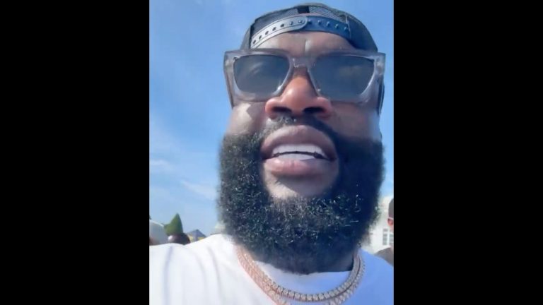 Rick Ross Shows Off Tyler Perry Studios Limo At His 4th Annual Car Show! 