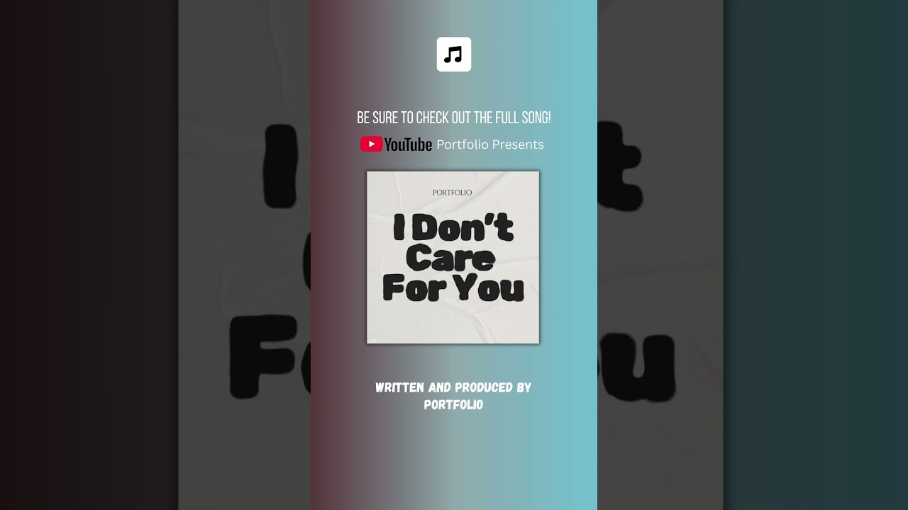 PORTFOLIO - I Don't Care For