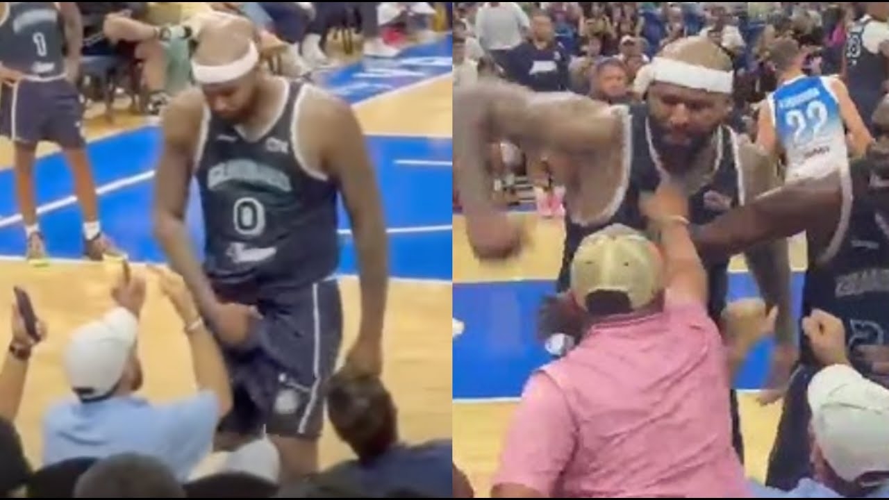 DeMarcus Cousins Crashes Out After Fans Throw Drinks At Him In Overseas Brawl