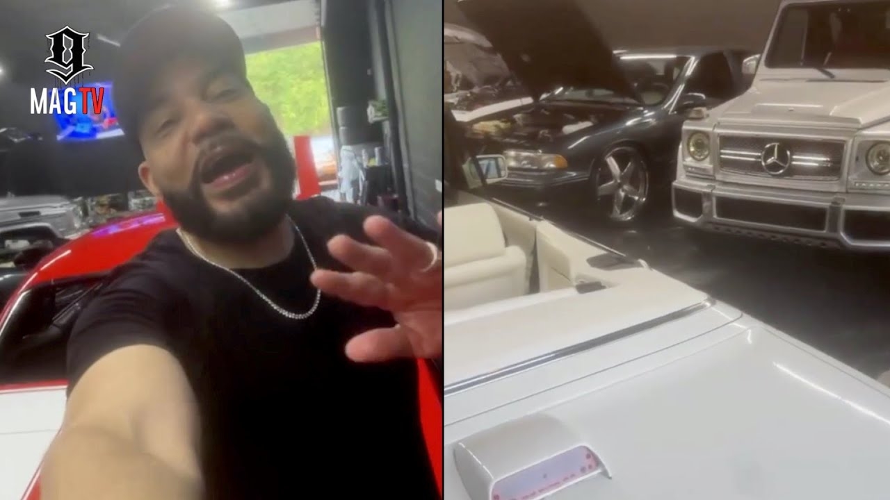 "U Talkin All Dat Shid" DJ Envy Calls Out Ray J While Showing Off His Collection Of Old School Cars!