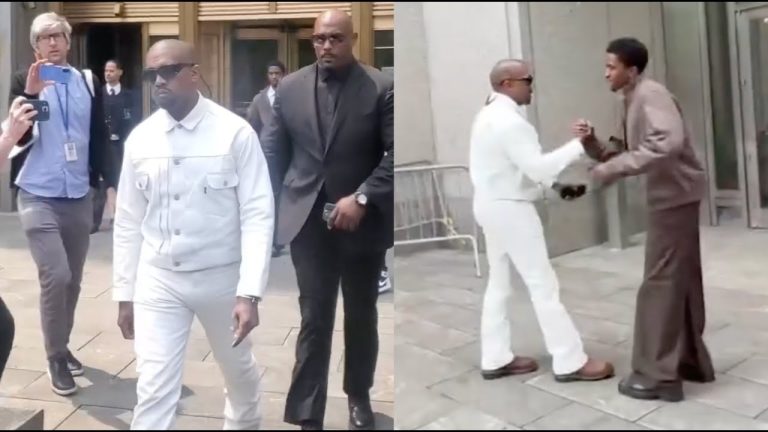 Kanye PULLS UP On Diddys Son At Courthouse After His Name Is Mentioned In Trial