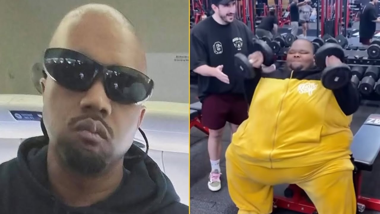 Kanye West Reacts Dave Blunts Working Hard On Gym Im So Proud Of You Lil Bro, You Can Do It