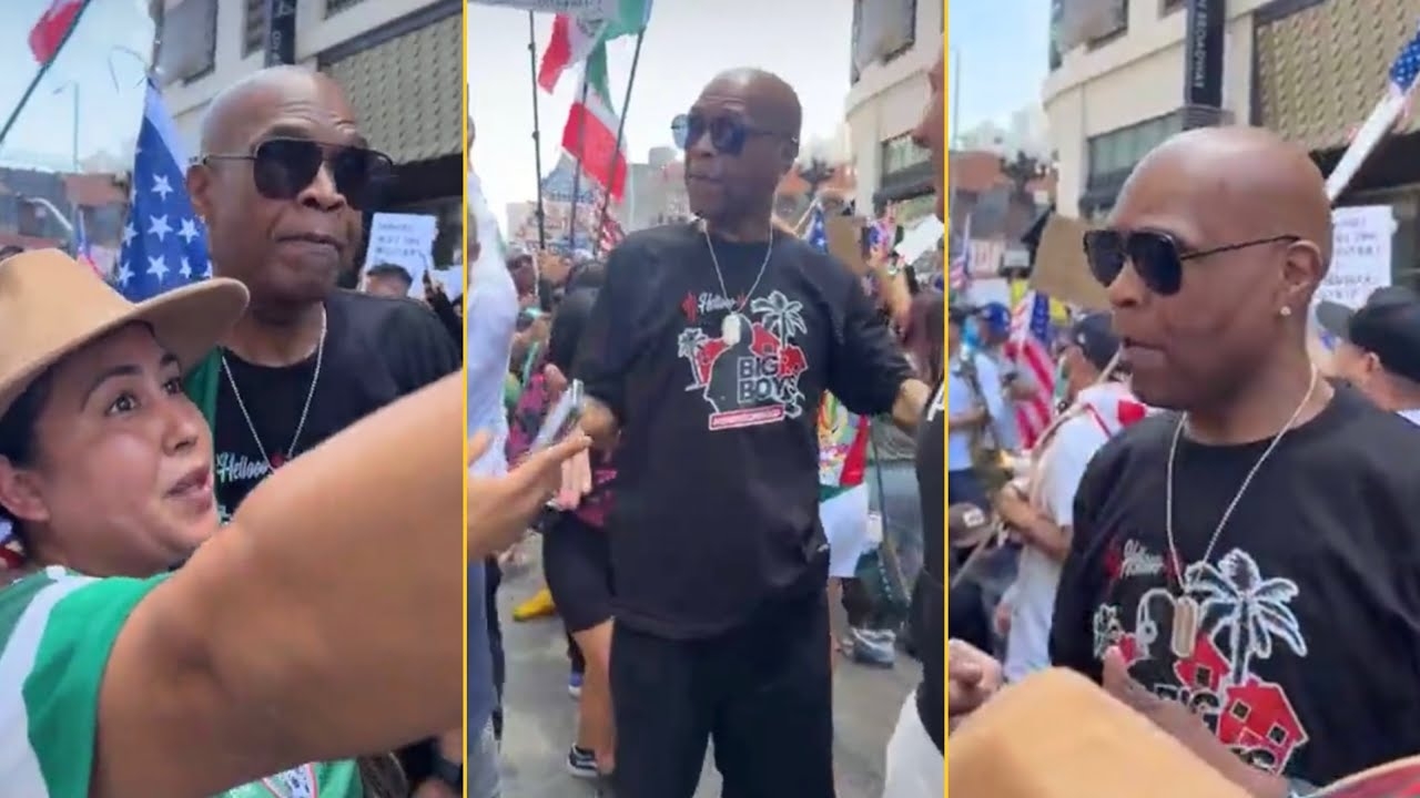 Big Boy Reunited With Mexican Protesters At NO KINGS Protest In Downtown Los Angeles