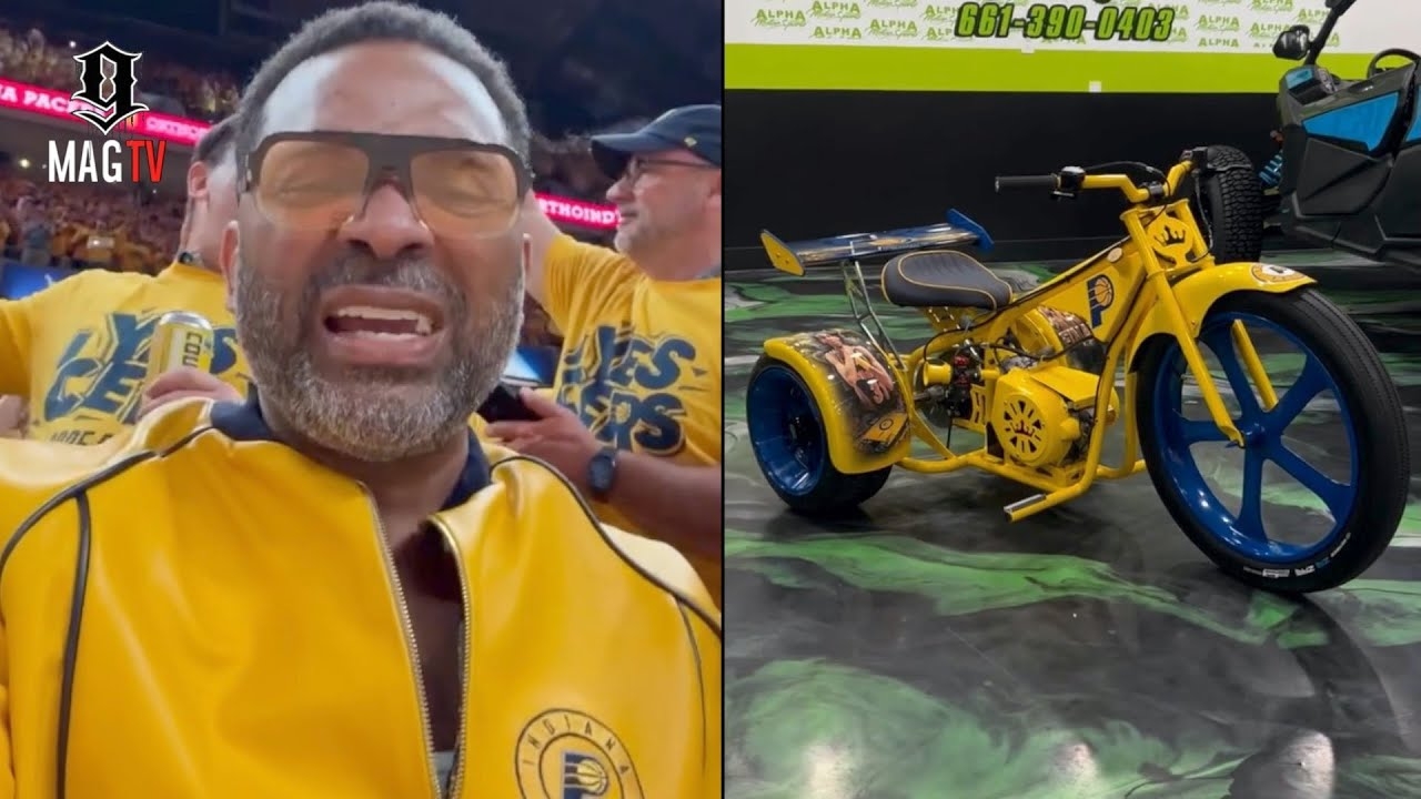 Mike Epps Rolled Out His Custom Pacers Trike Ahead Game 6 Of The NBA Finals!