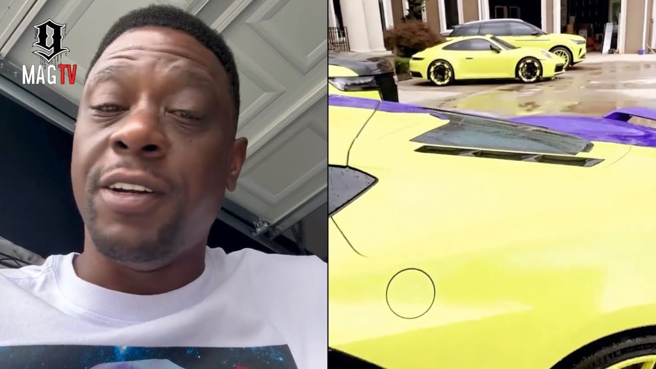 Boosie Re-Wraps His Cars In LSU Colors Ahead Of Annual Pool Party!