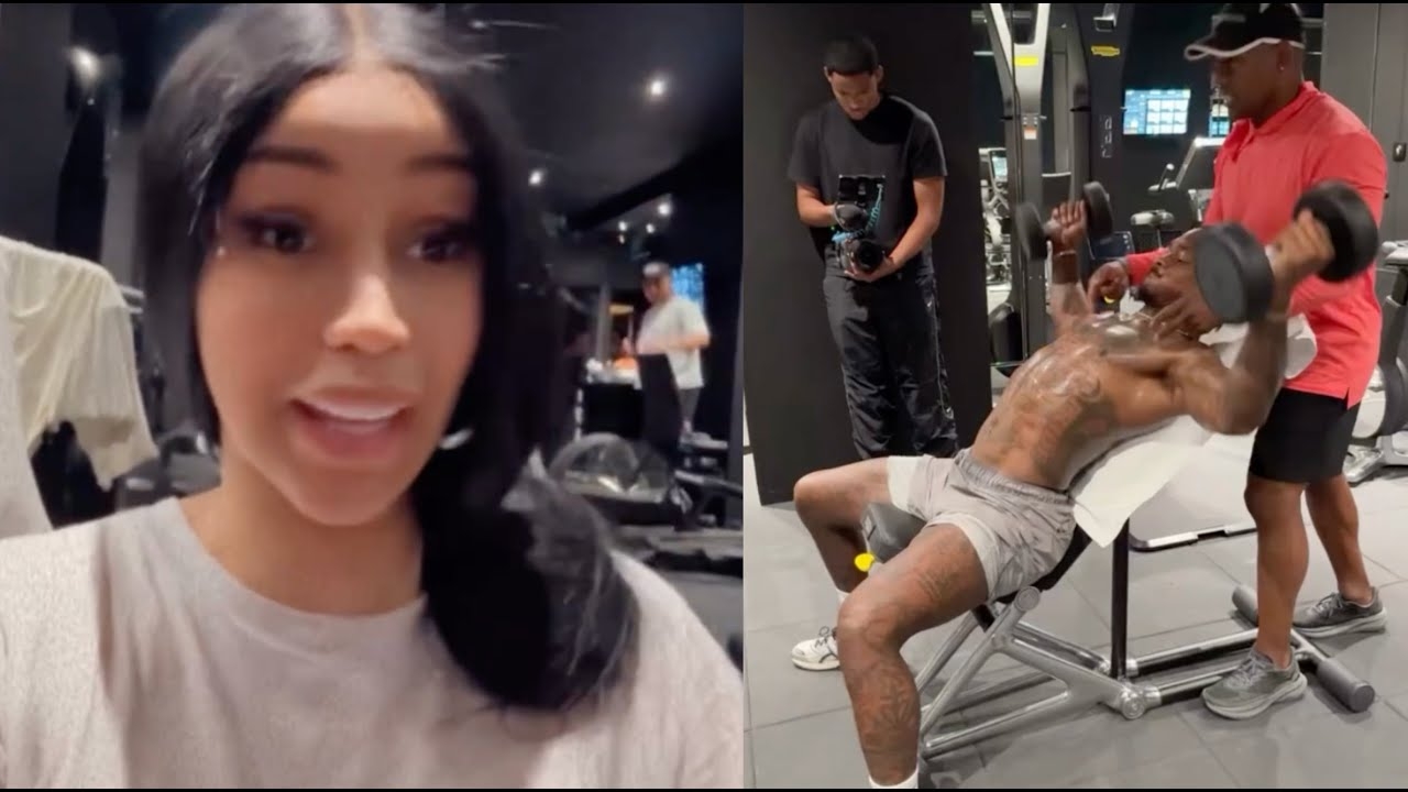 "That's Right Baby" Cardi B Pulls Up On Stefon Diggs At Training Camp & Starts Drooling Over Muscles
