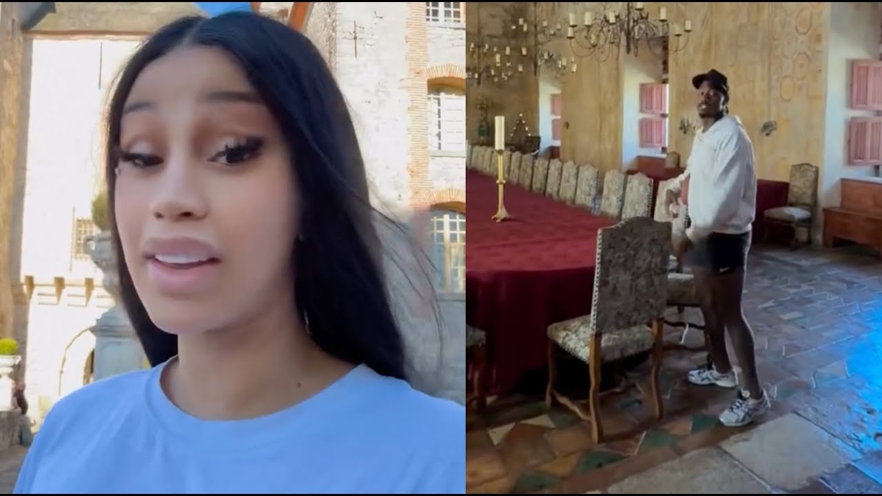 Cardi B GEEKED After Stefon Diggs Surprises Her & Rents Out A Entire Castle While Training In France