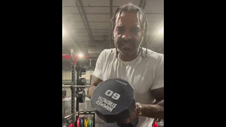 Jim Jones Calls Out Shannon Sharpe During Workout! 