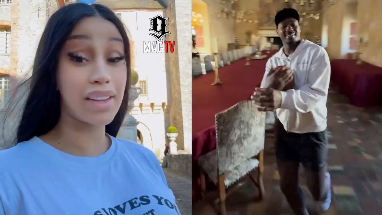 Stefon Diggs Surprises Cardi B & Rents Out A Castle In France!