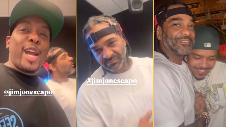 Jim Jones Linked Up With Dj Self, Juelz & More In Club Last Night And Shows Who Is The Real NY King