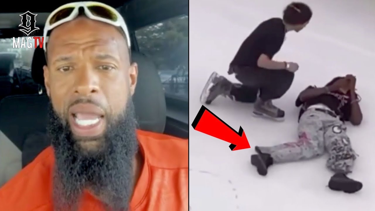 "Crash Dummies" Slim Thug Reacts To Man Breaking Both Legs Jumping On Rink At Houston Mall!