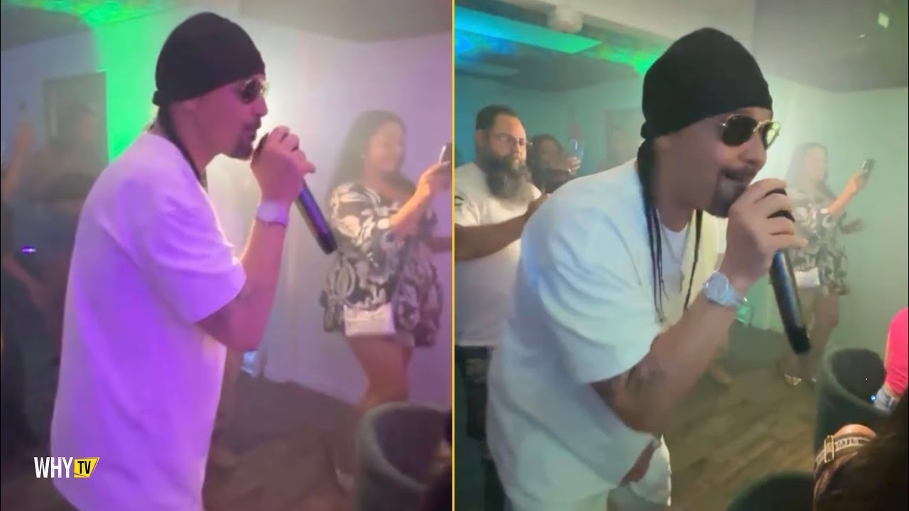Bizzy Bone Is Singing Some Freestyle With Wish Bone At Layzie Bones Home Party Last Night