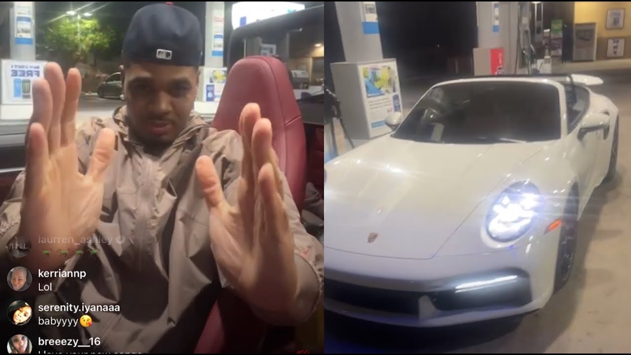 Kevin Gates Leaves His Car Running With No Security While At Gas Station In LA