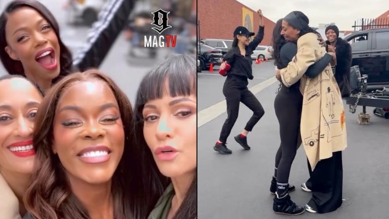 Tracee Ellis Ross Reunites With The Cast Of Girlfriends! 