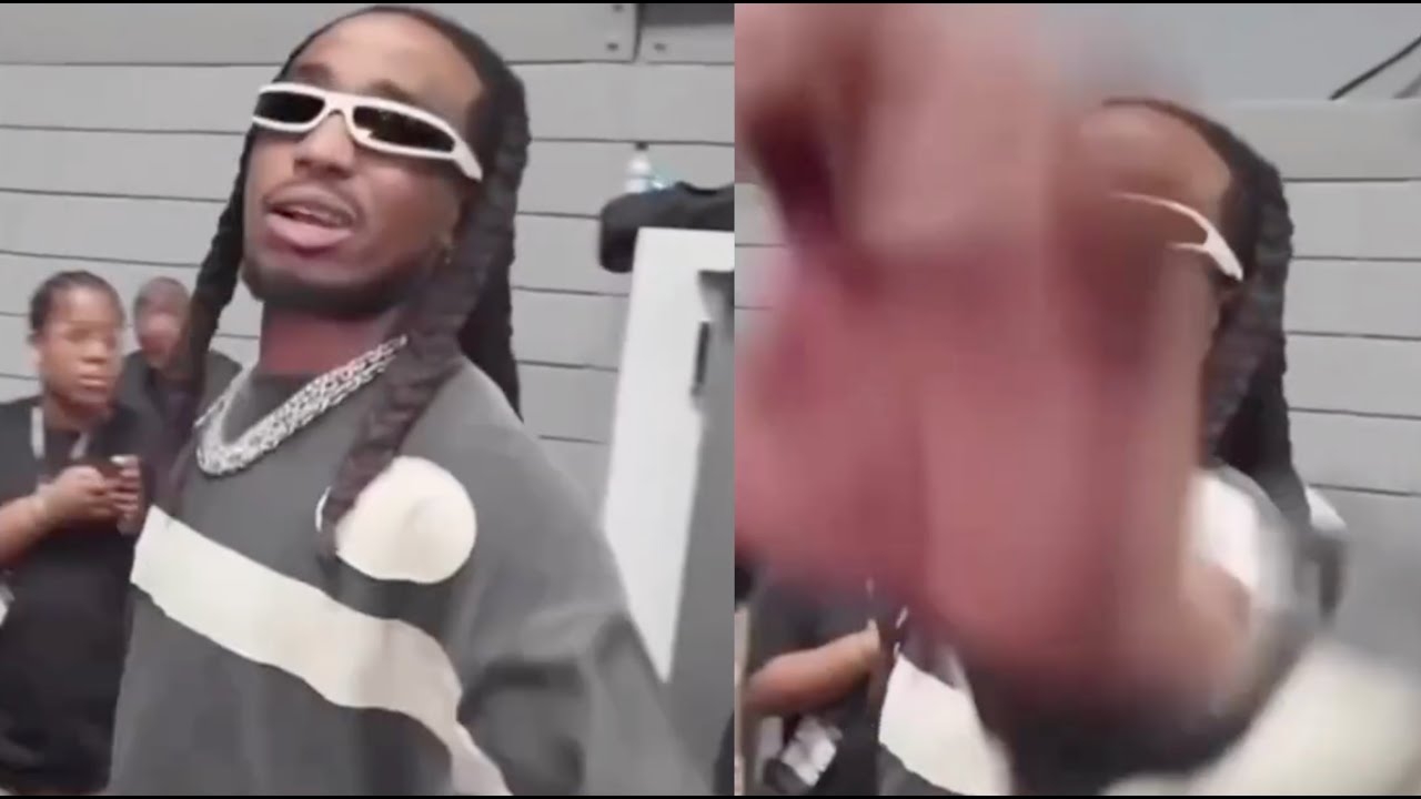 Quavo Smacks Camera Out Reporter For Asking About Diddy During His Booking Event