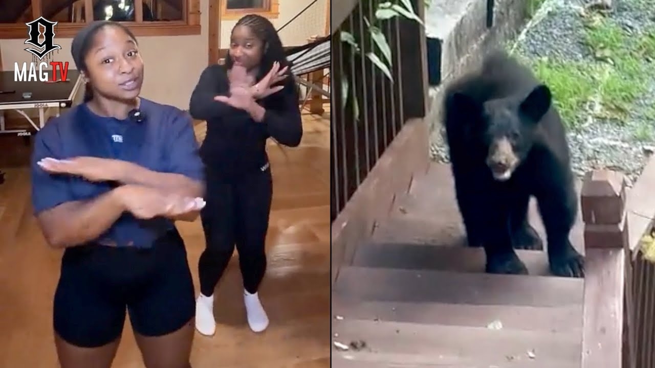 Toya Johnson & Daughter Reginae Has A Bear Run Up On Them At Their Fitness Retreat!