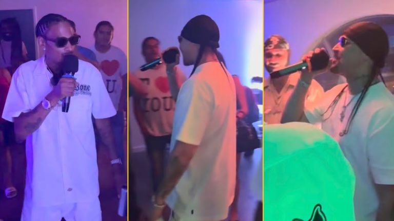 Bizzy Bone And Layzie Bone Doing Freestyle At Private Party Of Bone Thugs-N-Harmony