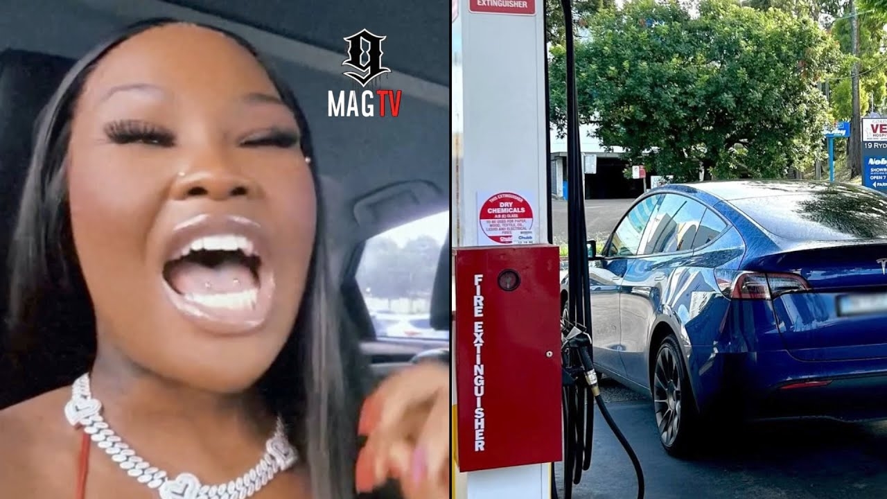 "Imagine Me Running Out Of Gas" Gloss Up Explains Why She Did NOT Buy A Tesla For Her B-Day!