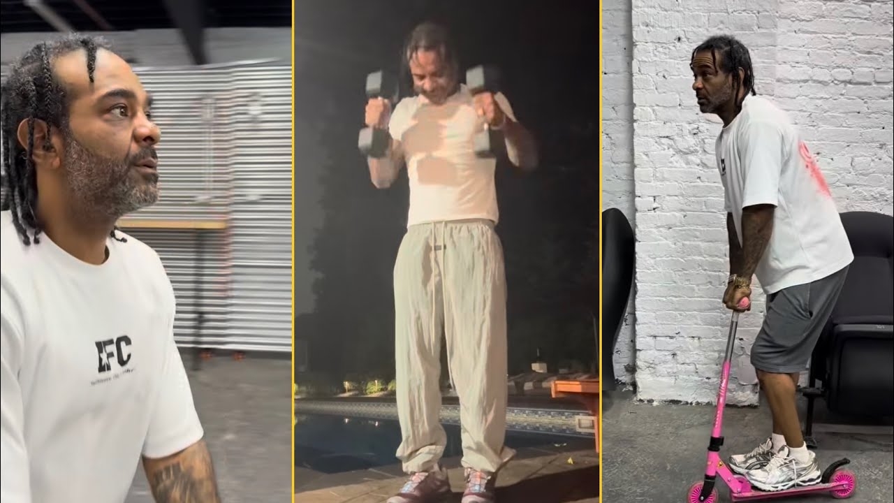 Jim Jones Is Back In Gym And Shows Nas His Ethic Of Work Nas Will Never Be On My Level At Gym