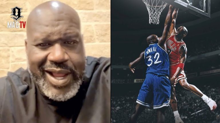 "He Went Crazy" Shaq Reveals Michael Jordan Is Only 1 Of 3 Players To Ever Dunk On Him! 