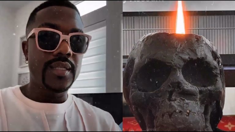 Rebuke Me Ray J Starts Acting Strange After Lighting Skull Candle On 4th Of July