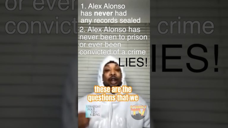 Alex Alonso has never been to prison. Stop the LIES!!!