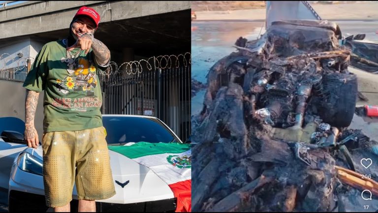 LeftyGunplay Gets In Car Accident Rushed To Hospital After Crashing His New Corvette On Freeway