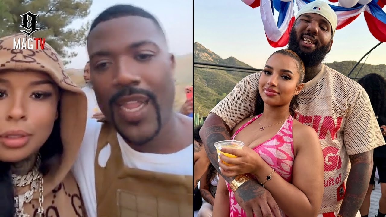 "I Luv U" Chrisean Rock Links Up Wit Ray J At The Game's 4th Of July Pool Party!