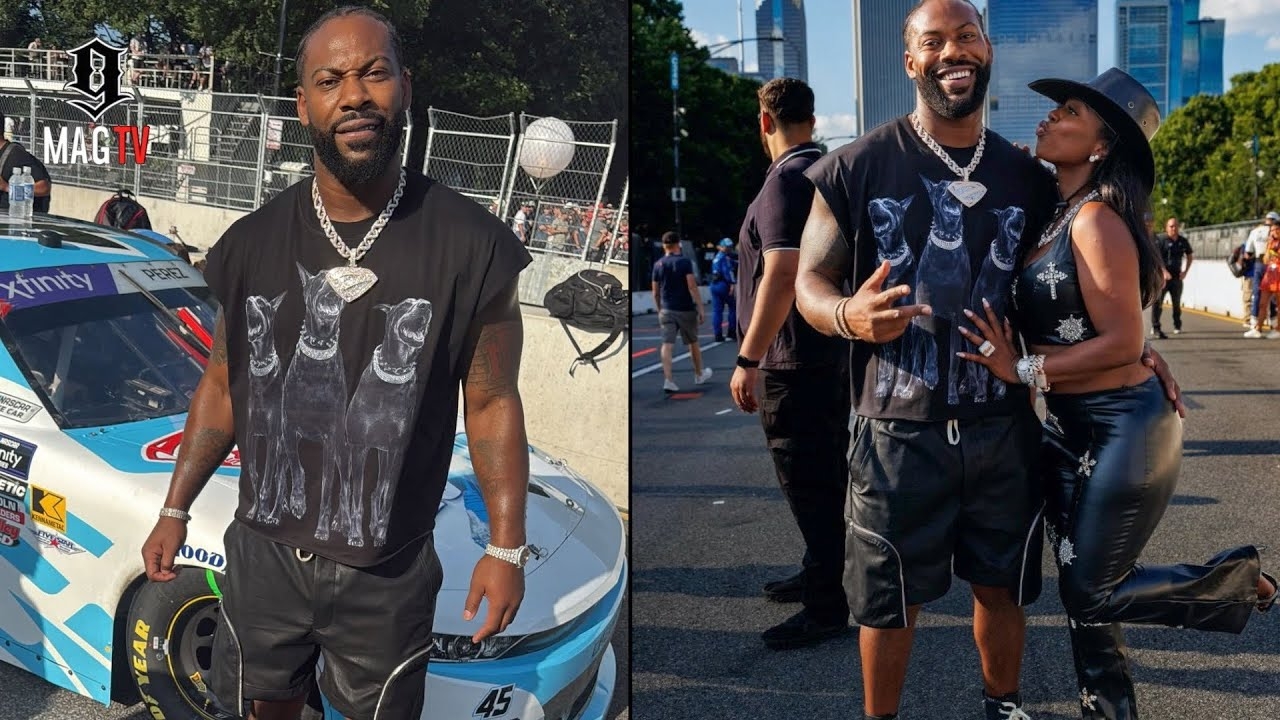 Za'Darius Smith & "GF" Kash Doll Attend Chicago's NASCAR Event!