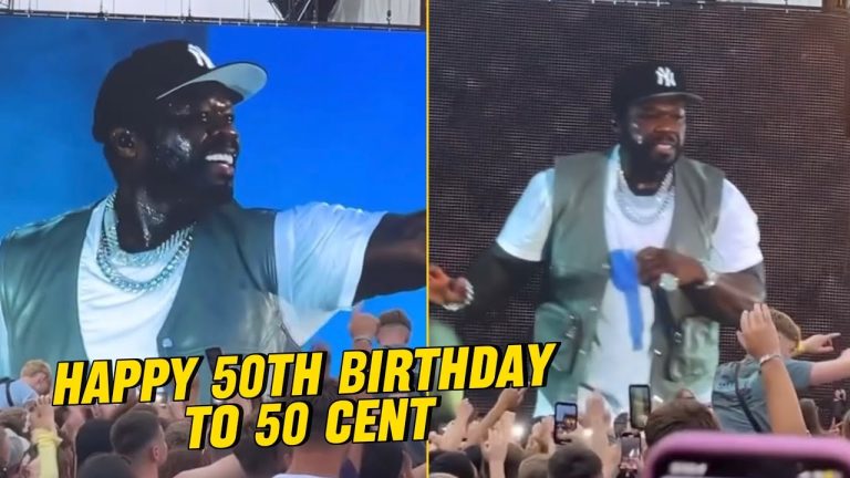 50 Cent Celebrates His 50th Birthday With Tony Yayo And Uncle Murda On The Stage In Dublin 