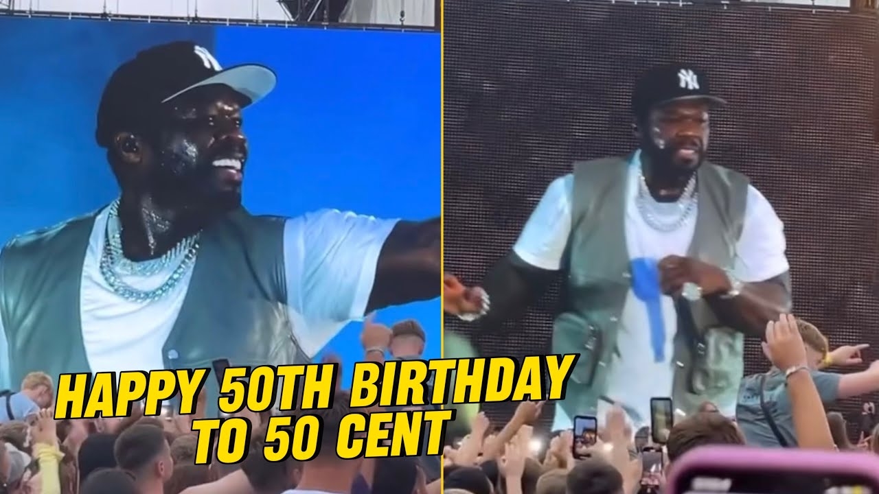 50 Cent Celebrates His 50th Birthday With Tony Yayo And Uncle Murda On The Stage In Dublin