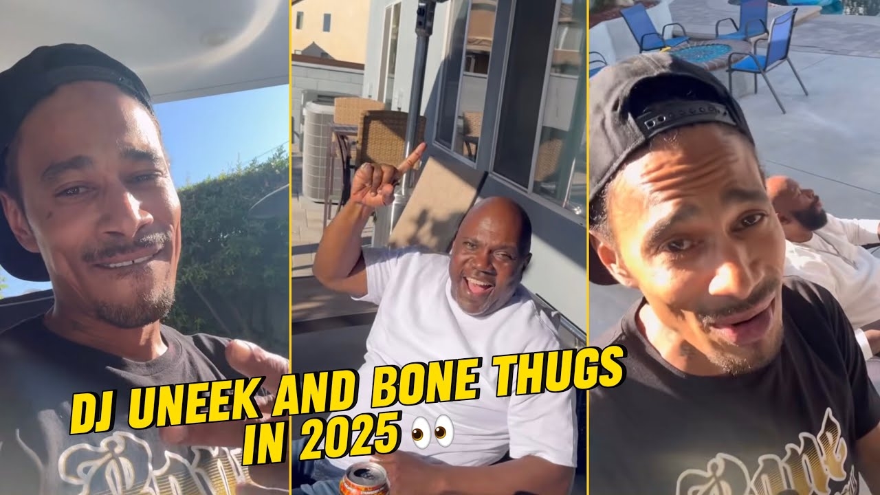 Bone Thugs Legendary Producer Dj Uneek Reunited With Layzie Bone And Keef G At Layzies Crib In LA