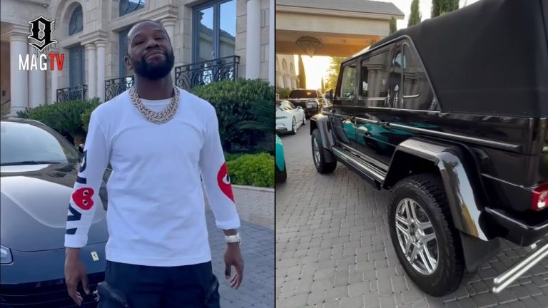 Floyd Mayweather Pulls Out All The Toys After Taking Delivery Of His $1.3M Maybach G-Wagon! 