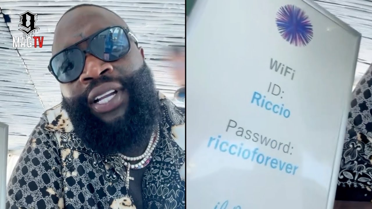 "Tap Into The Biggest" Rick Ross Gets Christian Dior Beach Club To Name The WiFi Password After Him!